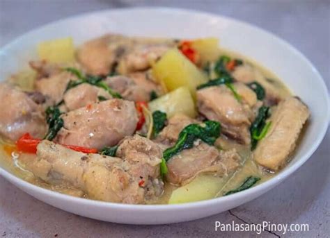 ginataang manok ingredients|Ginataang Manok with Papaya .